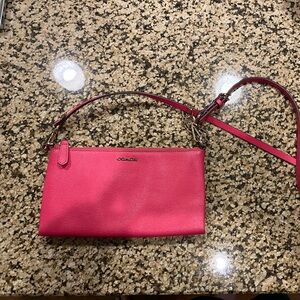 Hot Pink Coach Crossbody Clutch